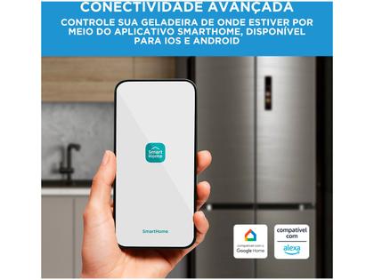 Imagem de Geladeira/Refrigerador Midea Smart Frost Free French Door Prata 474L MD-RF691FGD463 Bivolt