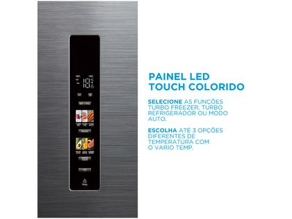 Imagem de Geladeira/Refrigerador Midea Smart Frost Free French Door Prata 474L MD-RF691FGD463 Bivolt