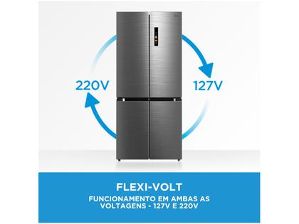 Imagem de Geladeira/Refrigerador Midea Smart Frost Free French Door Prata 474L MD-RF691FGD463 Bivolt