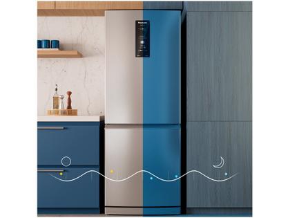 Imagem de Geladeira/Refrigerador Panasonic Frost Free Duplex Inverse Aço Escovado 460L NR-BB64PV1X