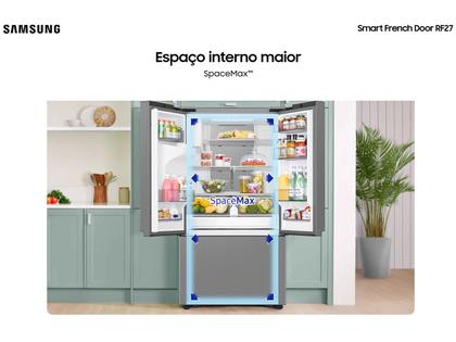 Imagem de Geladeira/Refrigerador Samsung Smart Frost Free French Door 576L com Dispenser de Água e Gelo RF27CG5410SR/BZ