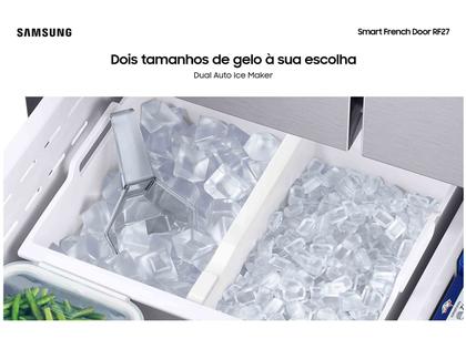 Imagem de Geladeira/Refrigerador Samsung Smart Frost Free French Door 576L com Dispenser de Água e Gelo RF27CG5410SR/BZ