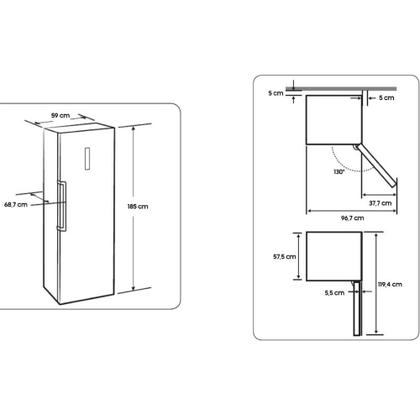 Geladeira Samsung Bespoke Cinza 315L 1 porta Flex 110V (Painel