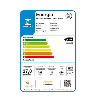 Geladeira Samsung Evolution RT48 com POWERvolt Inverter Duplex