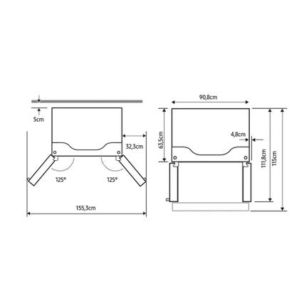 Imagem de Geladeira Samsung Family Hub French Door RF27 com Soundbar com Dispenser de Água e Gelo 564L Black Inox