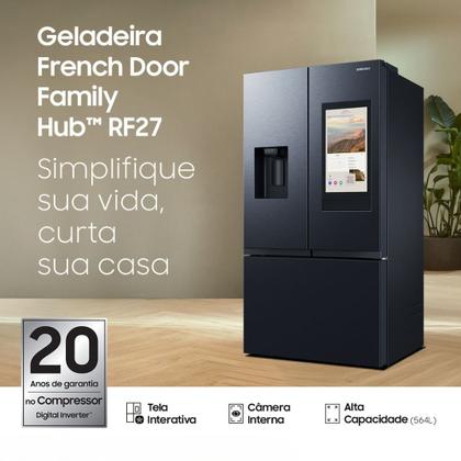 Imagem de Geladeira Samsung French Door Family Hub RF27 564 Litros Preta