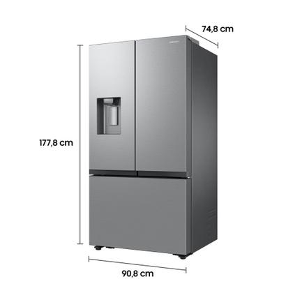 Imagem de Geladeira Samsung French Door RF27 com All Around Cooling com Dispenser de Água e Gelo 576L Inox
