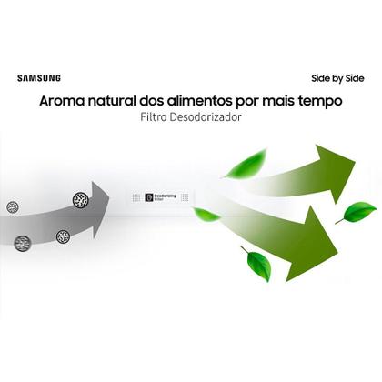 Imagem de Geladeira Samsung Side By Side 490 Litros All Around Cooling - RS52
