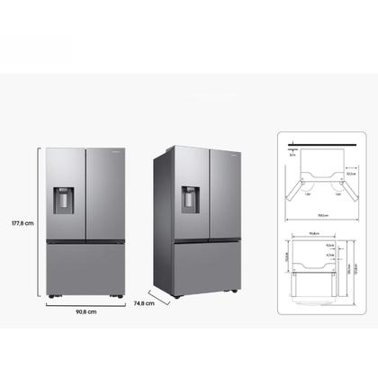 Imagem de Geladeira Samsung Smart French Door 3 Portas 576L Inox 220V RF27CG5410SRBZ