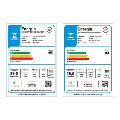 Imagem de Geladeira Side by Side 511L Inverter Preta Conectada Midea