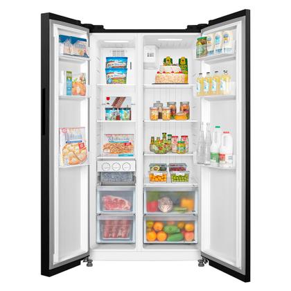 Imagem de Geladeira Side by Side 511L Inverter Preta Conectada Midea