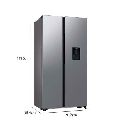 Imagem de Geladeira Side by Side RS57 SmartThings Inox com Dispenser de Água, AI Energy Mode e SpaceMax 560 Litros Samsung
