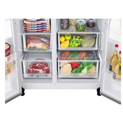 Imagem de Geladeira Smart GC-L257SLP1.APZGSBS Degelo Side by Side 2 Portas Inverter 611 Litros LG