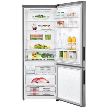 Imagem de Geladeira Smart LG Bottom Frezer 451L Frost Free Inverter Inox