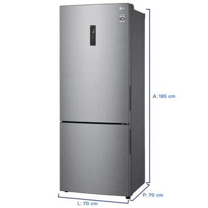 Imagem de Geladeira Smart LG Bottom Frezer 451L Frost Free Inverter Inox
