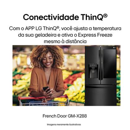 Geladeira Smart LG Frost Free Inverter 660L French Door InstaView