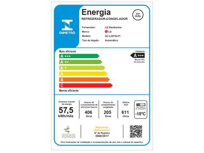 Imagem de Geladeira Smart LG Side by Side 611 Litros GC-L257SLP