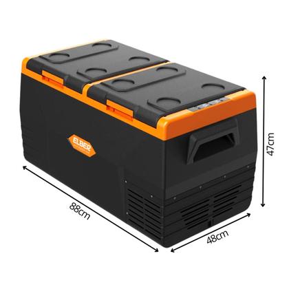 Imagem de Geladeiras Portáteis Black 35L ou 75L 12V/24V para Viagens, Camping e Caminhão - Elber