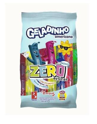 Imagem de Geladinho Sacolé Gelinho Americano Zero Açúcar C/ 10u - 3 pcts
