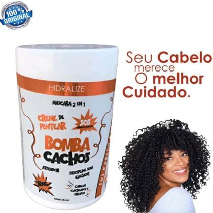 Imagem de Gelatina Capilar + Creme de Pentear Bomba de Cachos Super Definição 1kg
