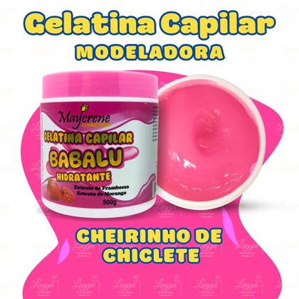 Imagem de Gelatina Capilar Linha Morango e Framboesa Hidratante Maycrene 500g