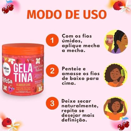 Imagem de Gelatina Capilar Salon Line Xerosa Glamour Chic 500g