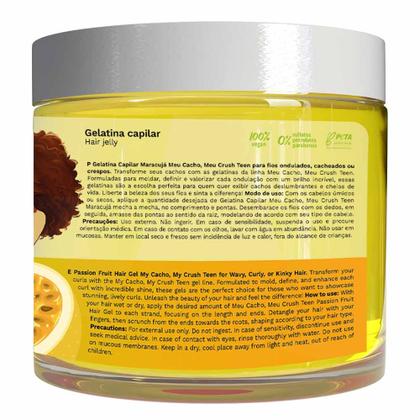 Imagem de Gelatina Maracujá Inoar Meu Cacho Meu Crush Teen