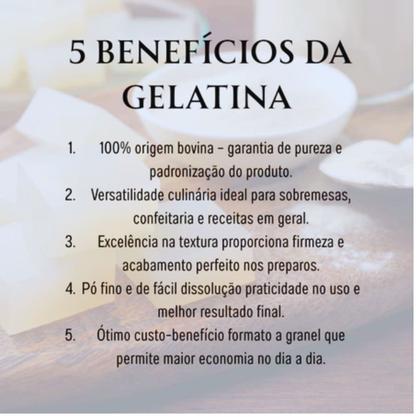 Imagem de Gelatina Pura Sem Sabor Incolor Rica em Proteina 250g a 1kg