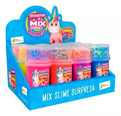 Imagem de Geleca Gelelé Mix Slime Unicórnio - 152g Doce Brinquedo