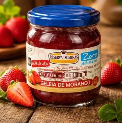 Imagem de Geléia De Morango Diet Zero Açúcar 200g Reserva de Minas
