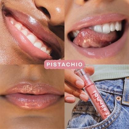 Imagem de Geleia labial Tower 28 ShineOn Milky Pistachio Lip Gloss