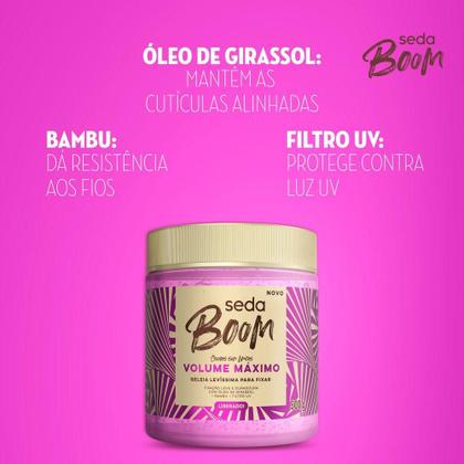 Imagem de Geleia Seda Boom Volume Máximo 500g