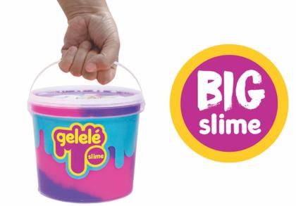 Imagem de Gelelé Slime Color Massinha Infantil 1,5kg Unicórnio Rosa Amarelo Violeta