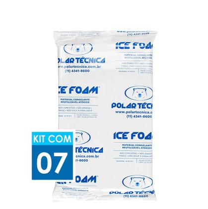 Imagem de Gelo Artificial Espuma Ice Foam 900g Kit com 07 unidades