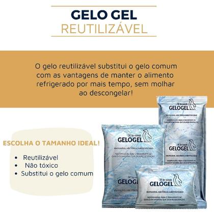 Imagem de Gelo Gel Artificial Reutilizável 500Ml Flexível