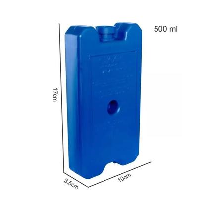 Imagem de Gelo Gel Artificial Reutilizável Rígido De 500ml - 4 Unidades AZUL