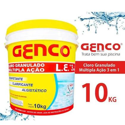 Imagem de Genco Cloro Granulado Múltipla Ação 3 em 1 10kg