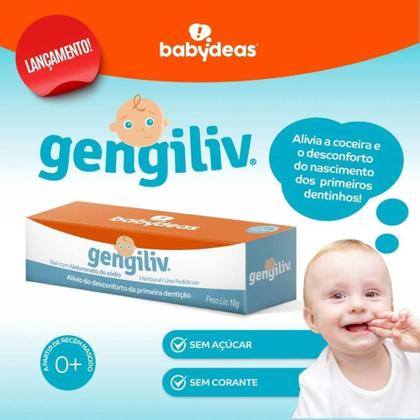 Imagem de Gengiliv Pomada para alívio da dor da dentição 0+m Babydeas