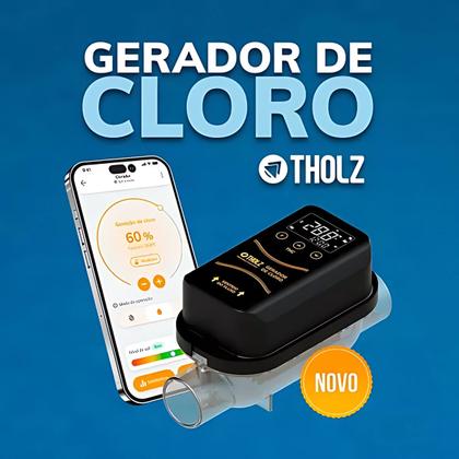 Gerador de Cloro Tholz Bivolt THC60 Para Piscina Até 60.000l