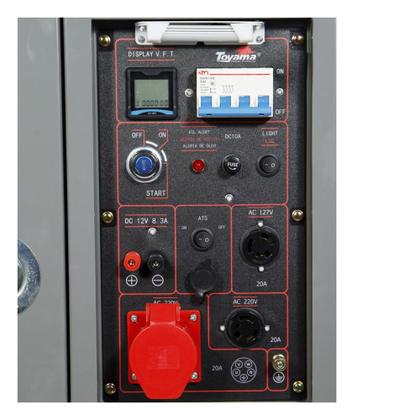 Imagem de Gerador de energia 7,5 Kva a diesel cabinado trifásico 220V - TDG8500SLE3DXP (220V (Trifásico))