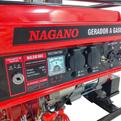 Imagem de Gerador de Energia a Gasolina 3,6Kva Monofásico Partida Elétrica Motor 7hp