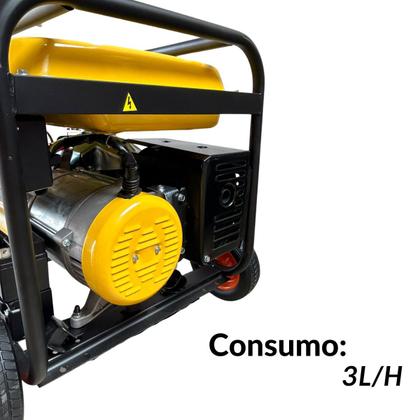 Imagem de Gerador de Energia Gasolina 6400W Monofasico 4 Tempos 110V 220V Importway Iwgeg-6400