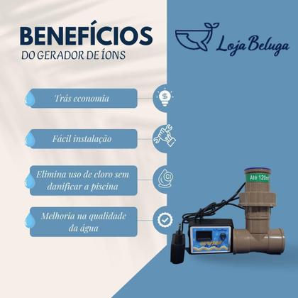 Imagem de Gerador De Íons Com Painel De Potência Piscina Ate 120M