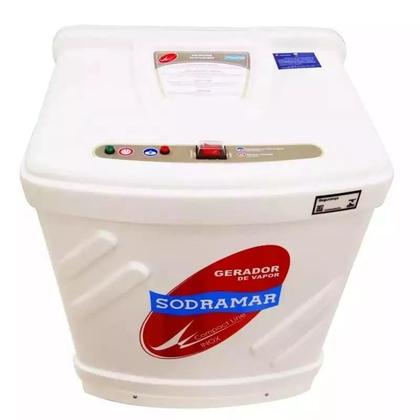 Imagem de Gerador de Vapor Inox Para Sauna 12KW Trifásico 220V Quadro Digital e Kit Instalação SODRAMAR