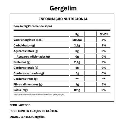 Imagem de Gergelim Natural Com Casca 500 Gramas- Verde Natural - SMACTUDO