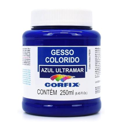 Gesso Colorido 250ml Corfix - Azul Ultramar Imagem de Gesso Colorido 250ml Corfix - Azul Ultramar