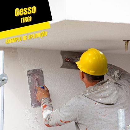 Imagem de Gesso Seca Rápido Reparos Artenasal Cola Branco 1kg