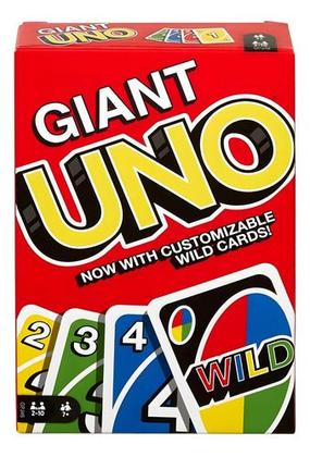 Imagem de Giant Uno Jogo Cartas Mattel Original Uno Gigante 108 Cartas