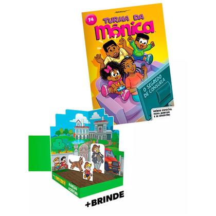 Gibi Turma da Mônica Edição 74 Com Diorama Craft Monica Cascão