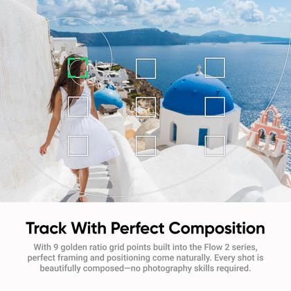 Imagem de Gimbal dobrável Insta360 Flow 2 Plus AI Tracking branco